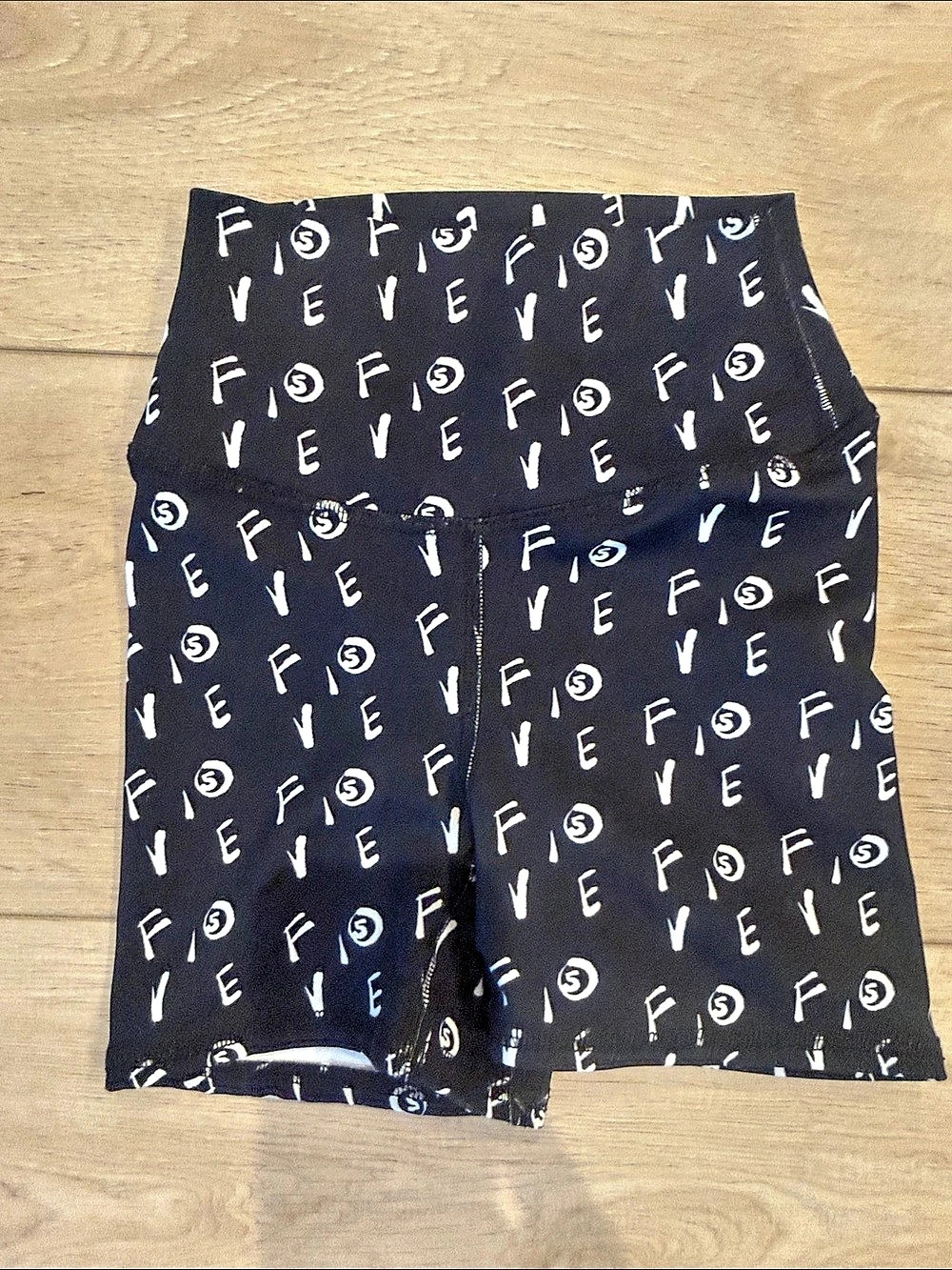 FIVE Dancewear Printed Shorts Black & White YXL